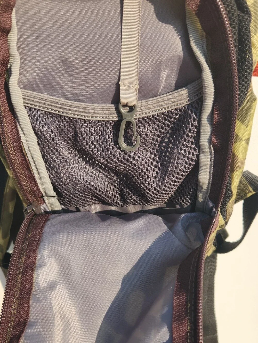 Camelbak Olive Green Camo Hydration Pack No Bladder. with Orange Accents